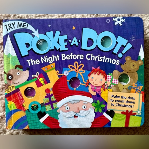 Melissa & Doug Poke-a-Dot: The Night Before Christmas Board Book Interactive - Picture 1 of 4